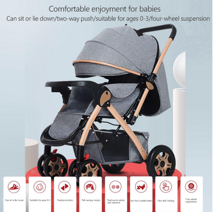 Peekaboo Planet Flagship Stroller - Khaki