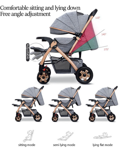 Peekaboo Planet Flagship Stroller - Khaki